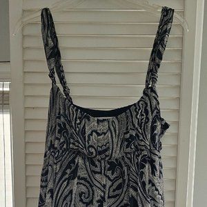 Diane Von Furstenberg Blue & White Paisley Dress - Size 4 - Gently Used